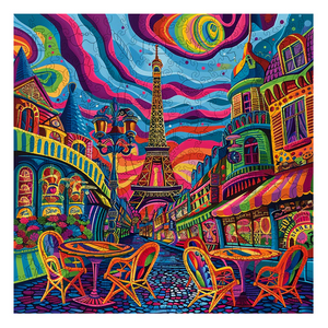 Trippy Puzzles Wood - Parisian Prism 300pc