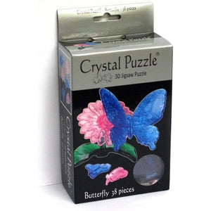 3D Crystal Puzzle - Blue Butterfly