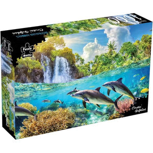 Puzzle Master Crusin' Dolphins 1000pc Puzzle