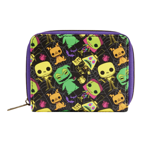 Image of Loungefly The Nightmare Before Christmas - Blacklight Zip Around Wallet