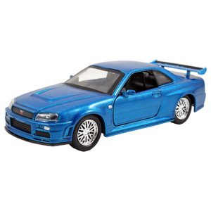 Fast and Furious - 2002 Nissan Skyline GTR R34 Blue 1:32 Scale Hollywood Ride