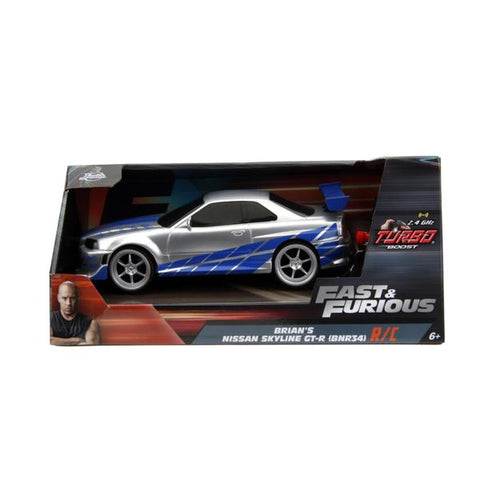 Image of Fast & Furious - 2002 Nissan Skyline GT-R (BNR34) 1:24 Scale Remote Control Car