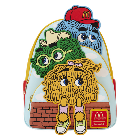 Image of Loungefly McDonalds - Fry Guys Triple Pocket Mini Backpack