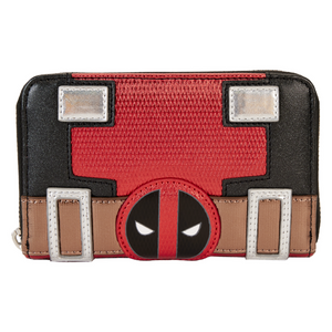 Loungefly Marvel - Deadpool Metallic Cosplay Zip Around Wallet