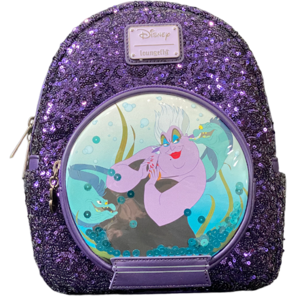 Loungefly x Disney Villains Maleficent Dragon Sequin Globe Mini Backpack