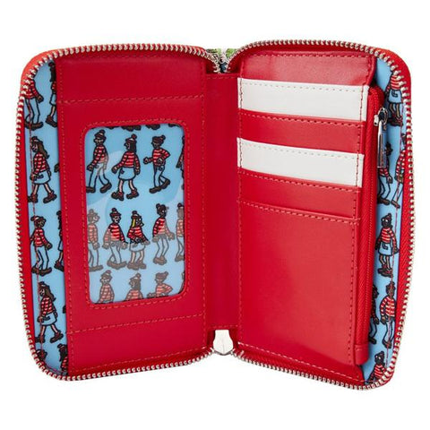 Image of Loungefly Where's Wally - Art Print Zip Around Wallet