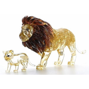 3D Crystal Puzzle - Lion & Cub