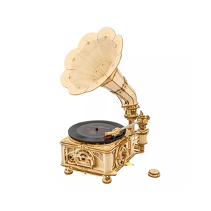 Robotime Mechanical Gear Classical Gramophone