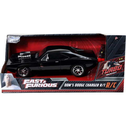 Image of Fast & Furious - Dom's 1970 Dodge Charger 1:24 Scale Remote Control Car