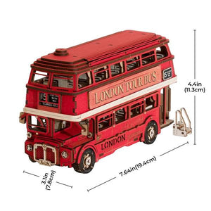 Robotime DIY London Bus Wooden Kit