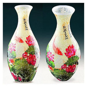 Pintoo 3D Vase - Carp With Lotus Puzzle