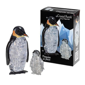 3D Crystal  Puzzle - Penguins