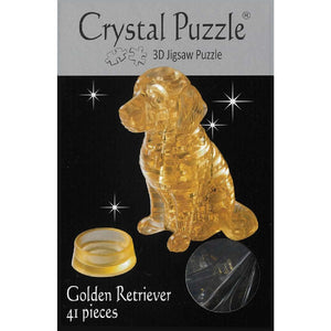 3D Crystal Puzzle - Golden Retriever