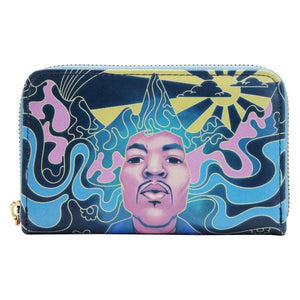 Loungefly Jimi Hendrix - Psychadelic Landscape Glow Zip Purse