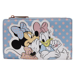 Loungefly Disney - Minnie Daisy Pastel Block Dots Flap Purse