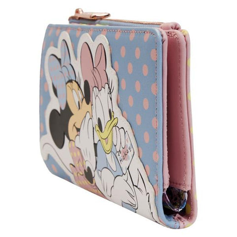 Image of Loungefly Disney - Minnie Daisy Pastel Block Dots Flap Purse