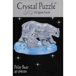 3D Crystal Puzzle - Polar Bears