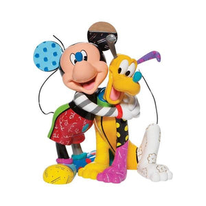 Disney By Britto - Mickey Mouse & Pluto 90th Anniversary Figurine - Large